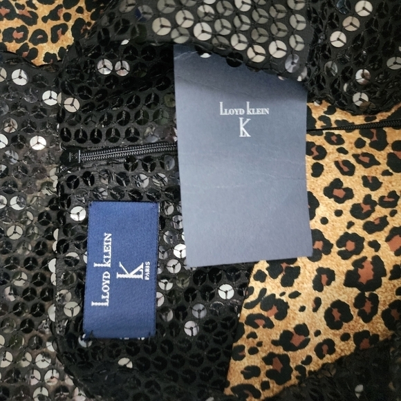 lloyd klein Paris Black sequin skirt event party Shimmer NYE Holiday - Picture 9 of 9